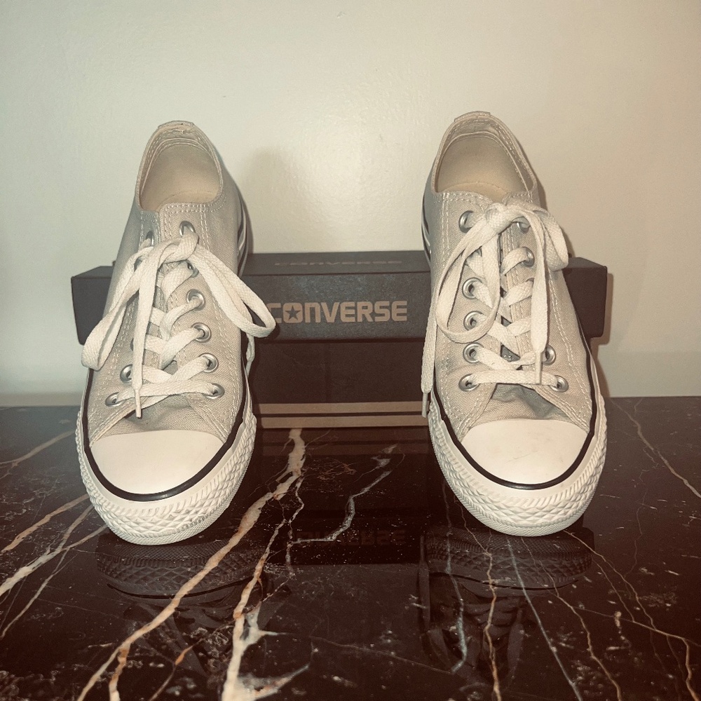 New Iconic Converse Chuck Taylor All Star Ox Sneakers in "Pale Putty"